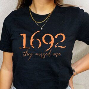 Salem Witch Shirt 1692 They Missed One Halloween Gift Tshirt